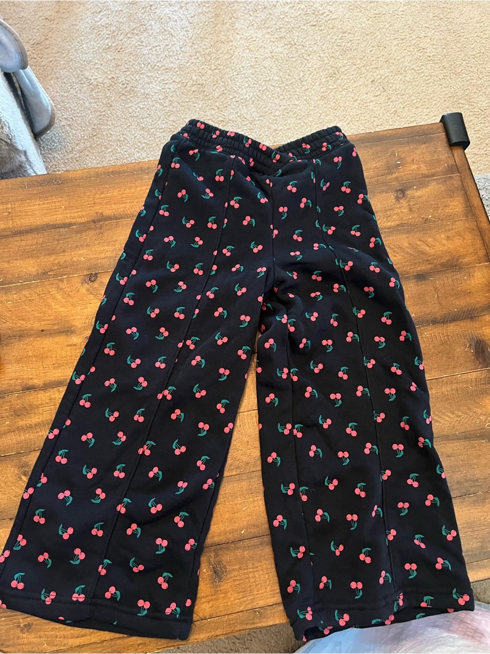 Grayson Threads Black Cherry-Print Kids Pajama Bottoms